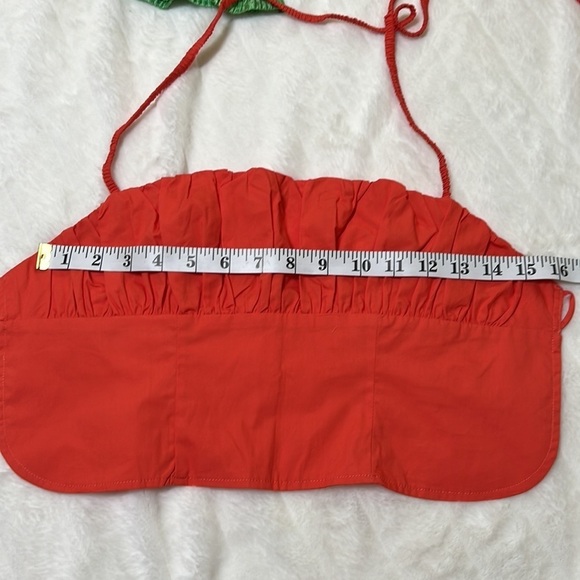 Princess Polly Crop Backless Halter Top Coral Size 4 - Picture 8 of 10
